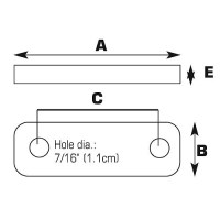 Seachoice Frame Tie Plates (Pair Per Pack) - 55201 - 50-55201F1